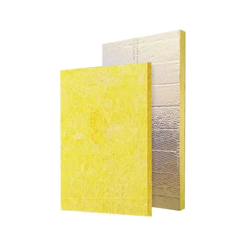 Made in China wall ceiling aluminum foil centrifugal glass wool insulation board anti-smoke cotton ventilation pipe