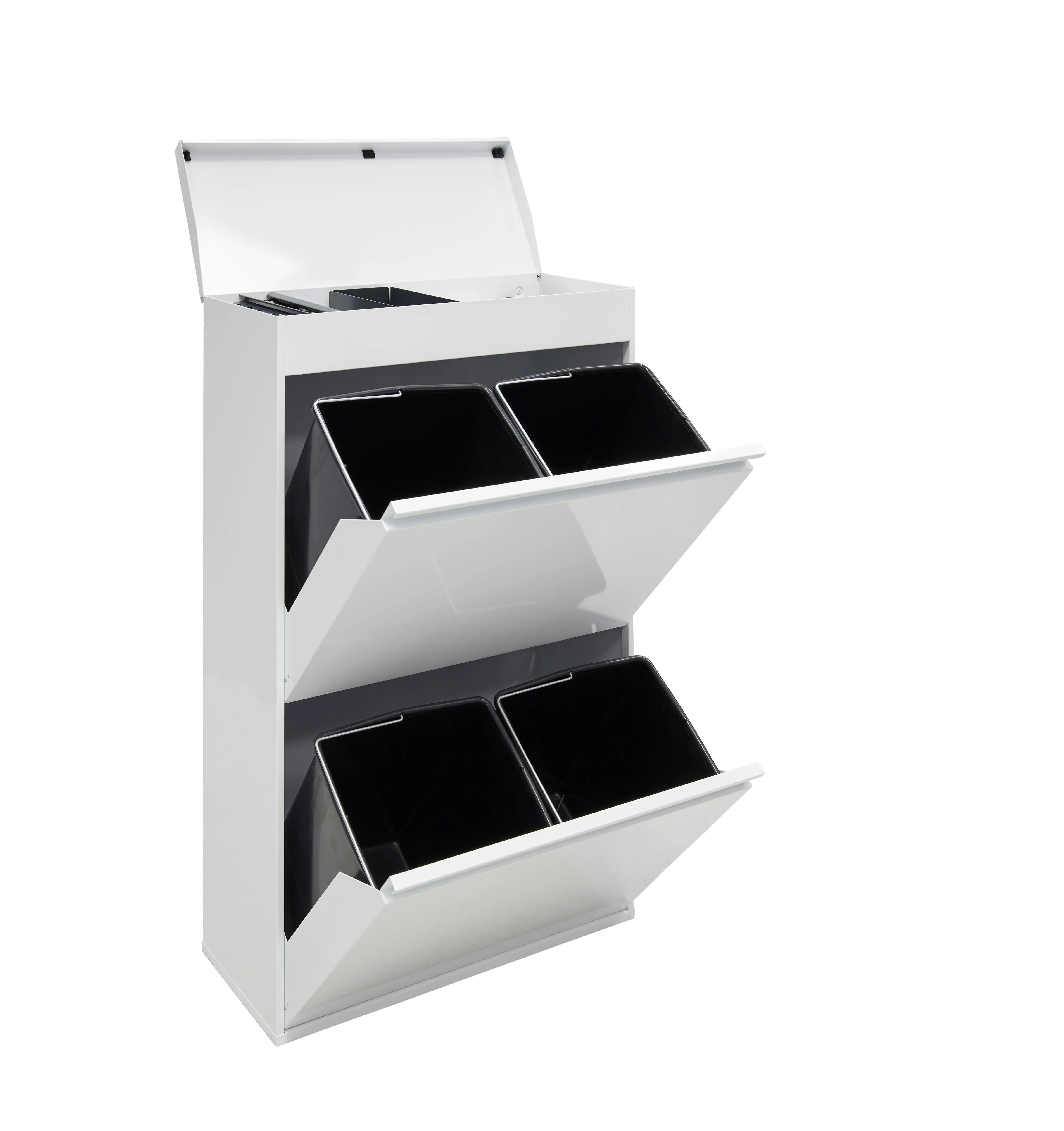 metal waste container for trash bin kitchen cabinet waste bin built-in trash can trash bin recycling cabinet