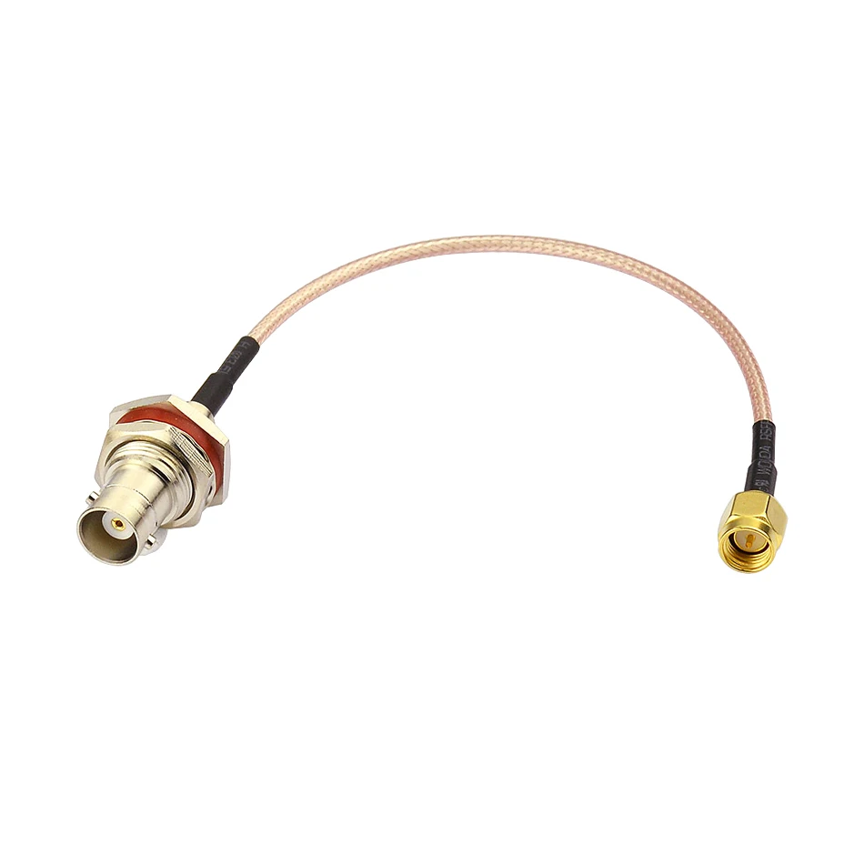 RF Coaxial Cable Assembly SMA male to BNC Female Bulkhead RG316 Cable