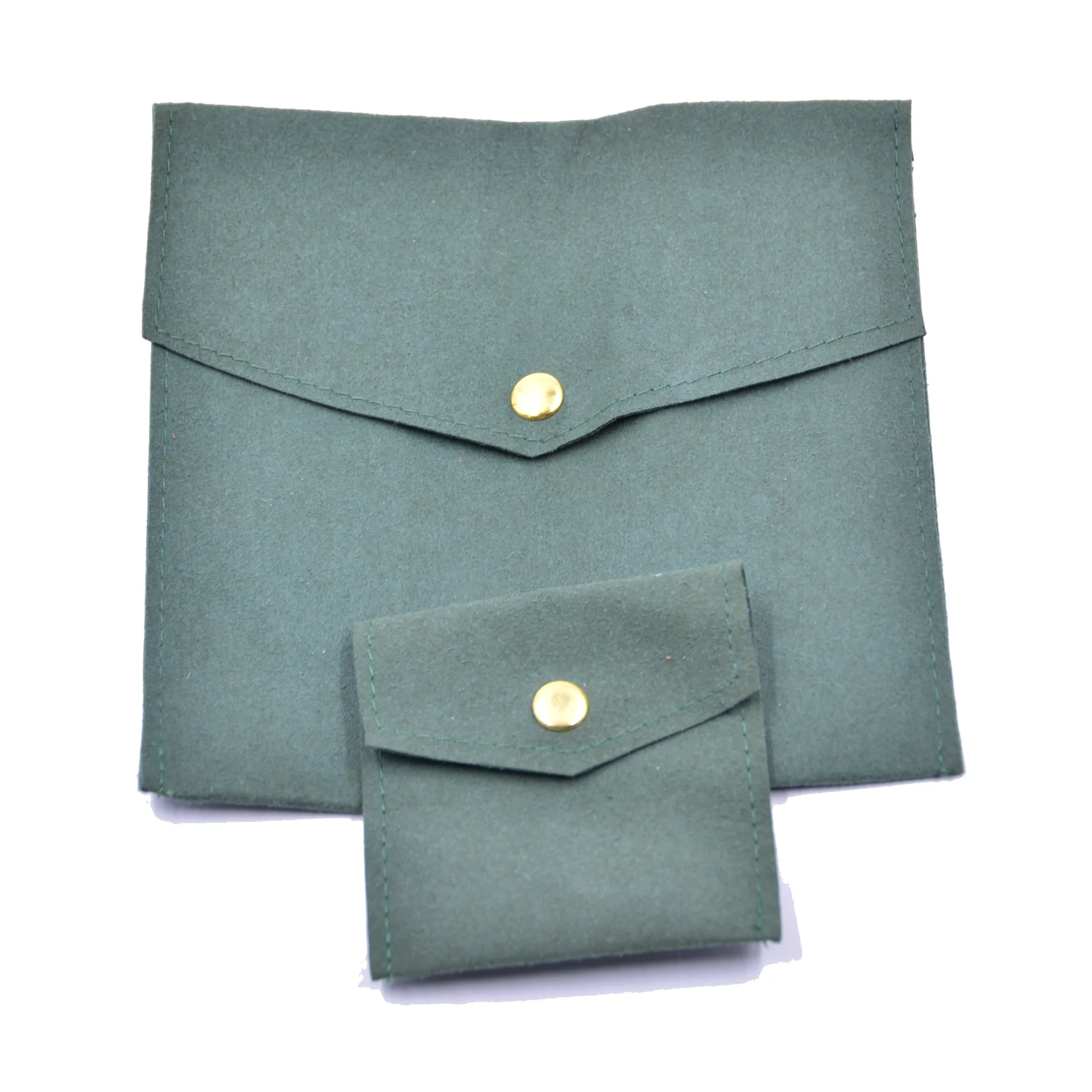 Factory Price Custom Logo Small Jewellery Ring Bracelet Necklace Pouch Packaging Bag Microfiber Jewelry Pouches With Strap