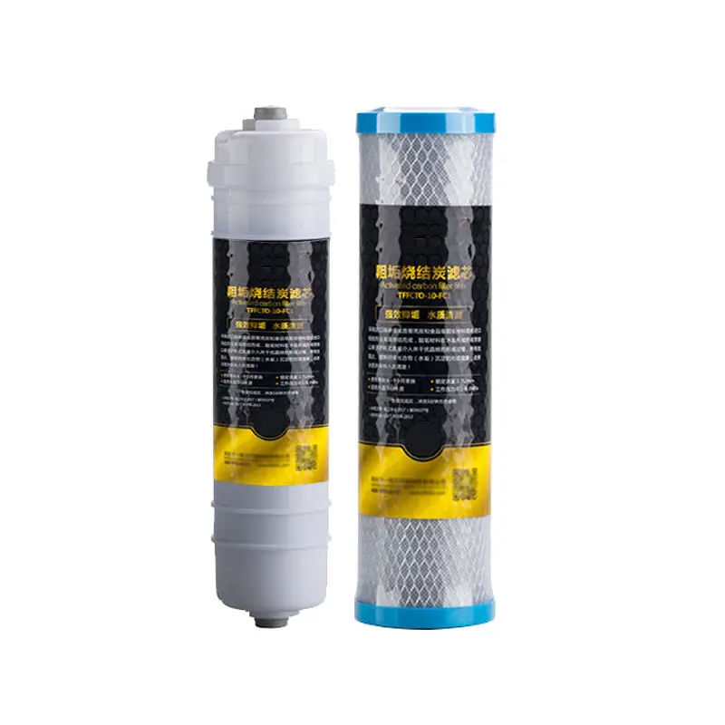 Reduce the flavor of the filter by using an activated carbon fi Compressed activated carbon filter element