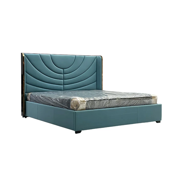 Dream Home King Size wedding beds Furniture Multifunction Bed Leather Modern Bedroom Luxury wooden Bed