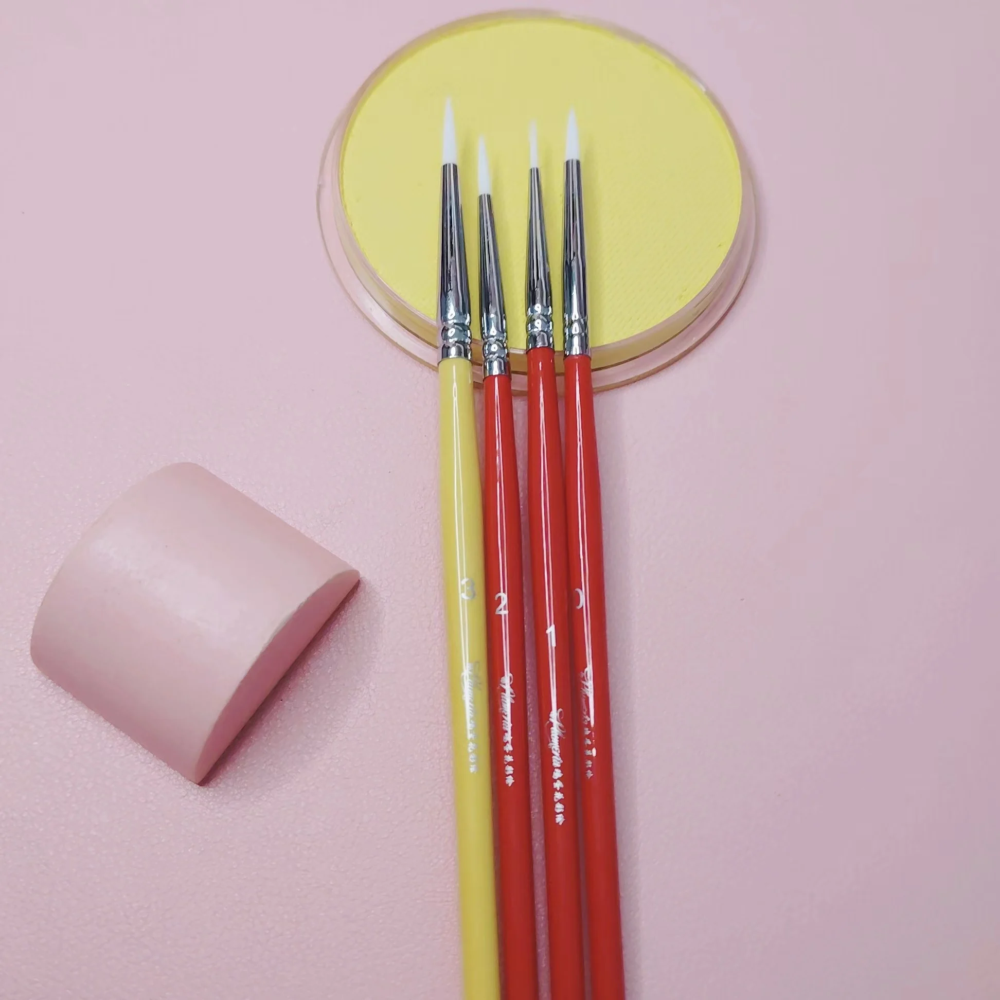 15 pcs Nylon Hair  Paint Brush Set Acrylic Oil Painting Artist Paint Brush Set