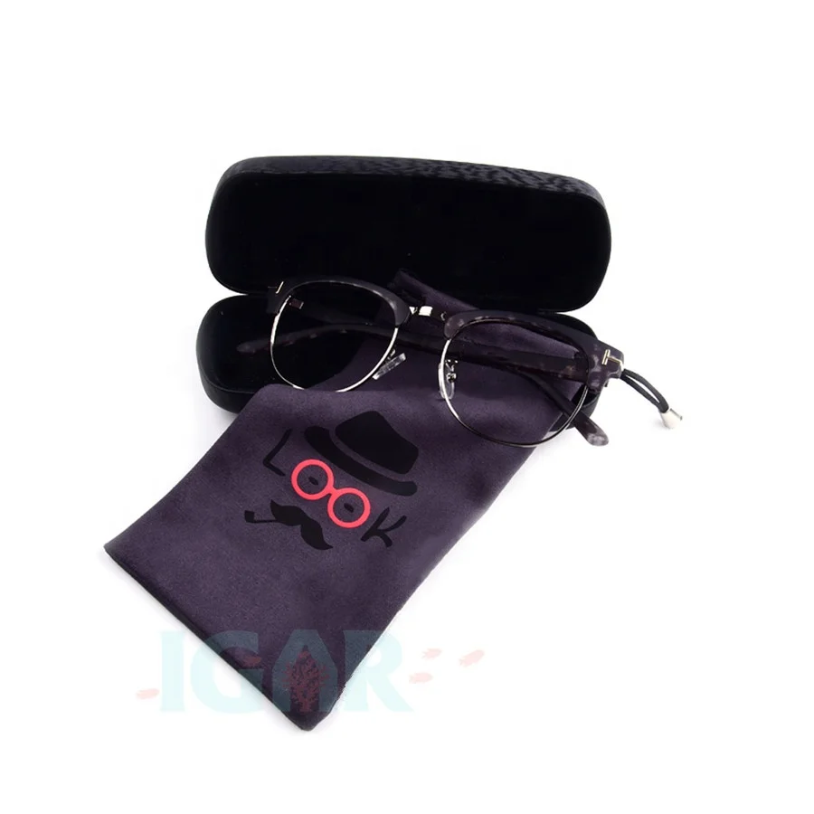 Cheap custom logo screen print micro fiber drawstring glasses packaging bag for sunglasses pouch