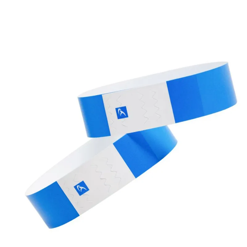 HXY Custom Promotional Complicated Pattern Disposable Record Id Information Paper Bracelet Blank Tyvek Wristband Printing