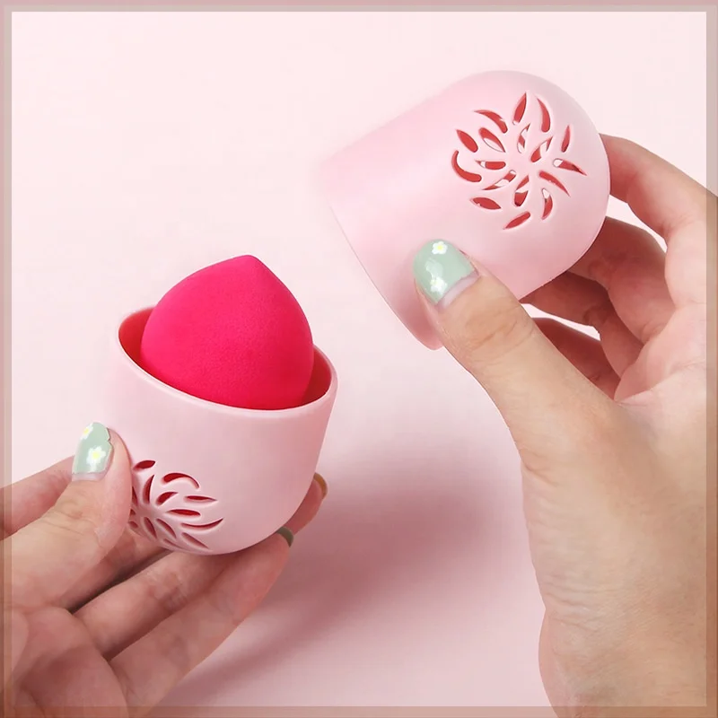 
Factory Wholesale Beauty makeup egg + capsule storage set puff box makeup kit 