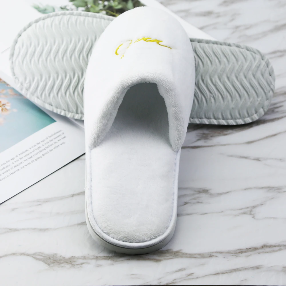 Abundant color available bio degradable hotel slippers slippers unisex white hotel