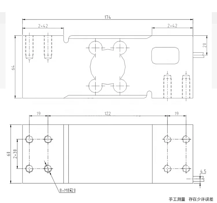 Aluminum Alloy High Capacity Single Point Load Cell  For Platform Scales UDA 500KG