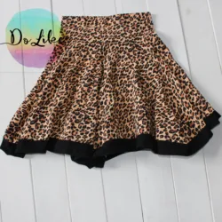 Hot Selling Popular Design Clothing Print Little Girl Skirt Fashion Kids Clothes Soft Baby Dress Leopard Skirt Girls