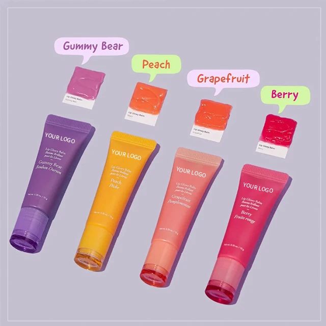 Private Label Organic Natural Lip Care Moisturizing Wholesale Strawberry Nourishing Vegan Lip Balm