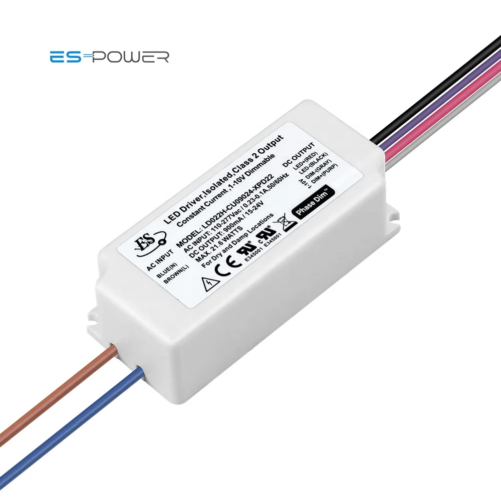 ES 20 watt 3 in 1 Dimming Constant Current 20W 14V-54V 1000ma LED Driver 20watts