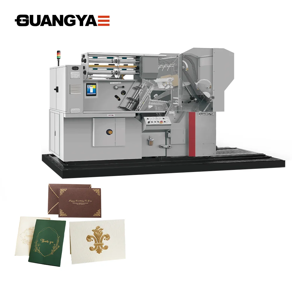 Paper Cardboard Hot Press Fully Automatic Foil Stamping & Die Cutting Creasing Machine