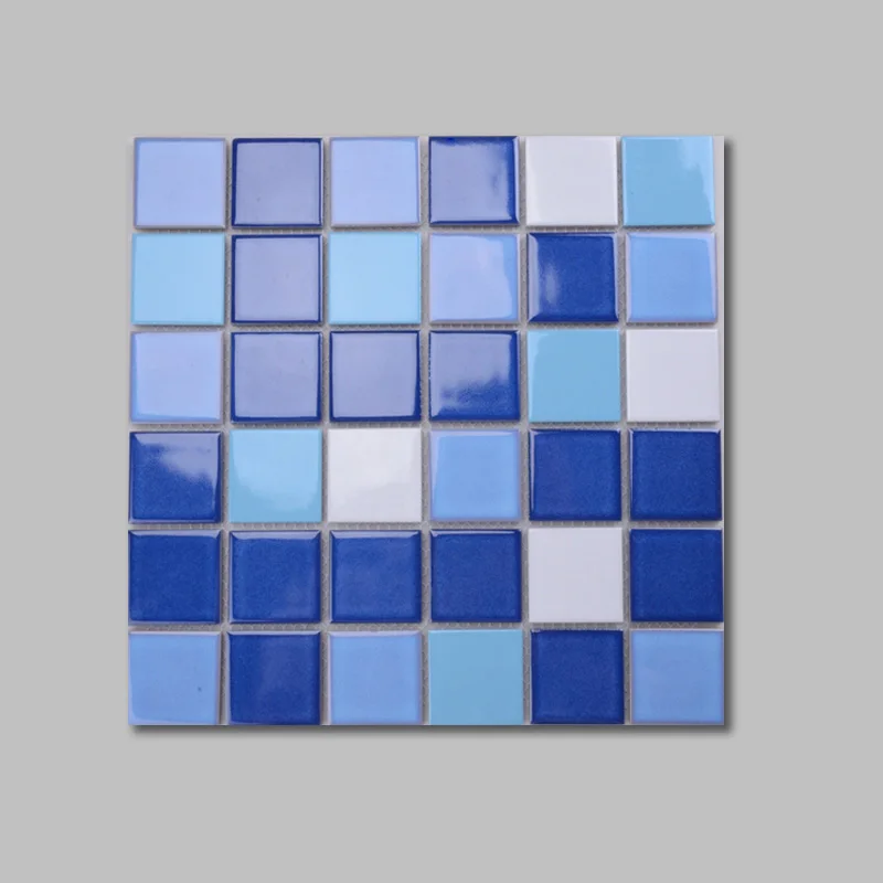 Mosaics Tile Competitive Price 2x2 Premium Stocks Ceramic Pool Tile Porcelain Square Main Stock 300*300mm Mesh-monuted Parquet