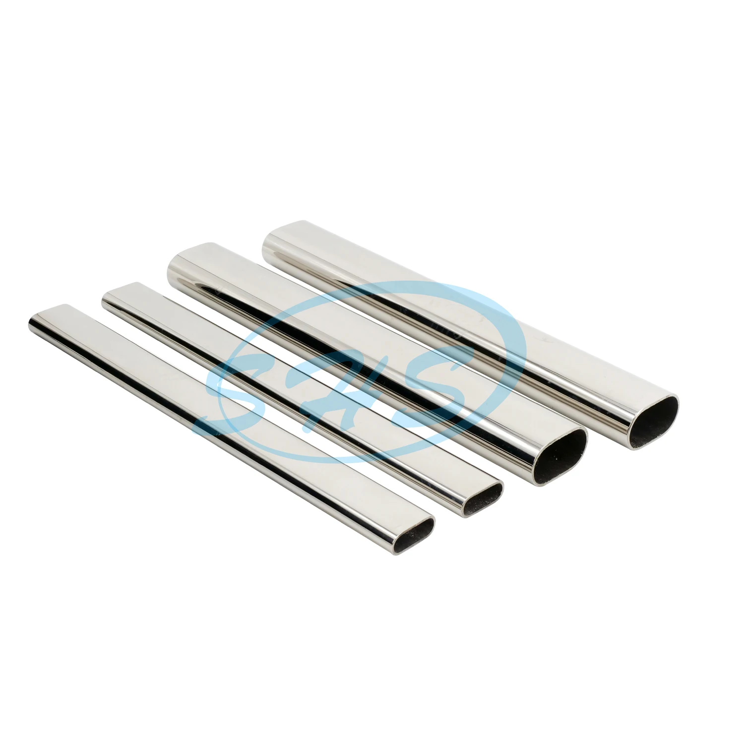 AISI 201 304 316L stainless steel flat sided oval tubes /pipes with mirror surface for handrail, building construction