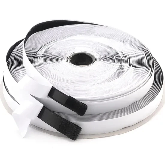 Hot Melt Glue On Back customized size color Hook And Loop Adhesive Tape