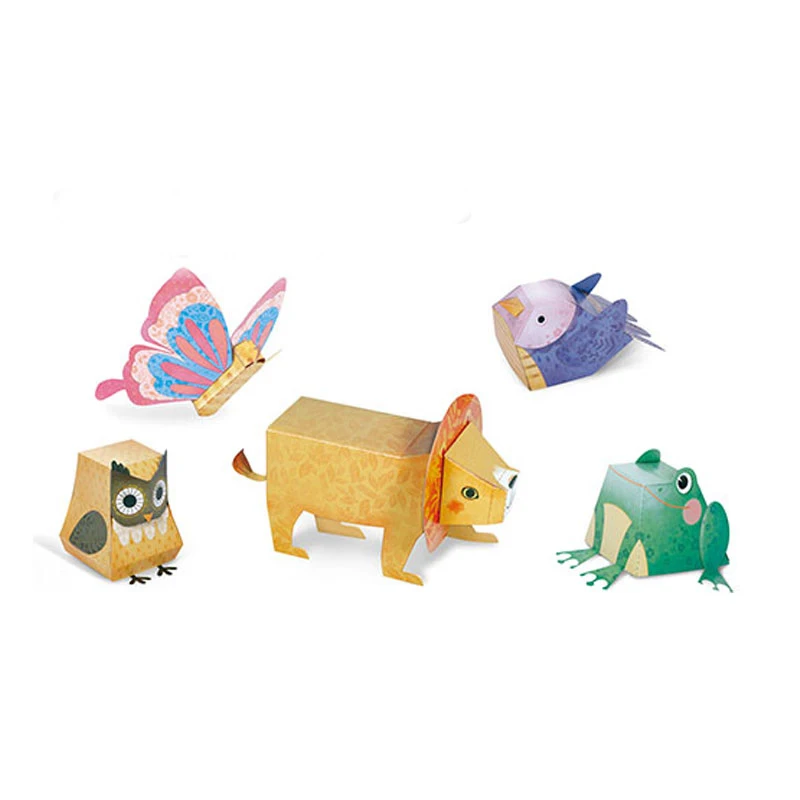 Детский образовательный мультфильм «сделай сам» 3D стереоскопическое животное Бумажная модель оригами игрушка