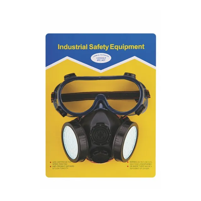 Dust respirator with glass for industrial