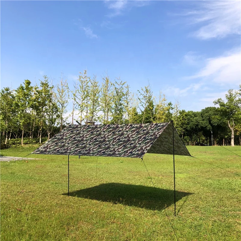 
Mountain cattle Factory Ultralight Camouflage Waterproof 4x3 M Tarp Tent Camping Bushcrafter Hunting Sun Shelter 