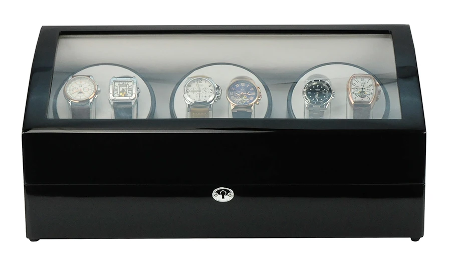 Made In China Custom 6+8 Multi-head Motor Box Watch Winder Parts Automatic Mechanical Display Watch Winder Wooden