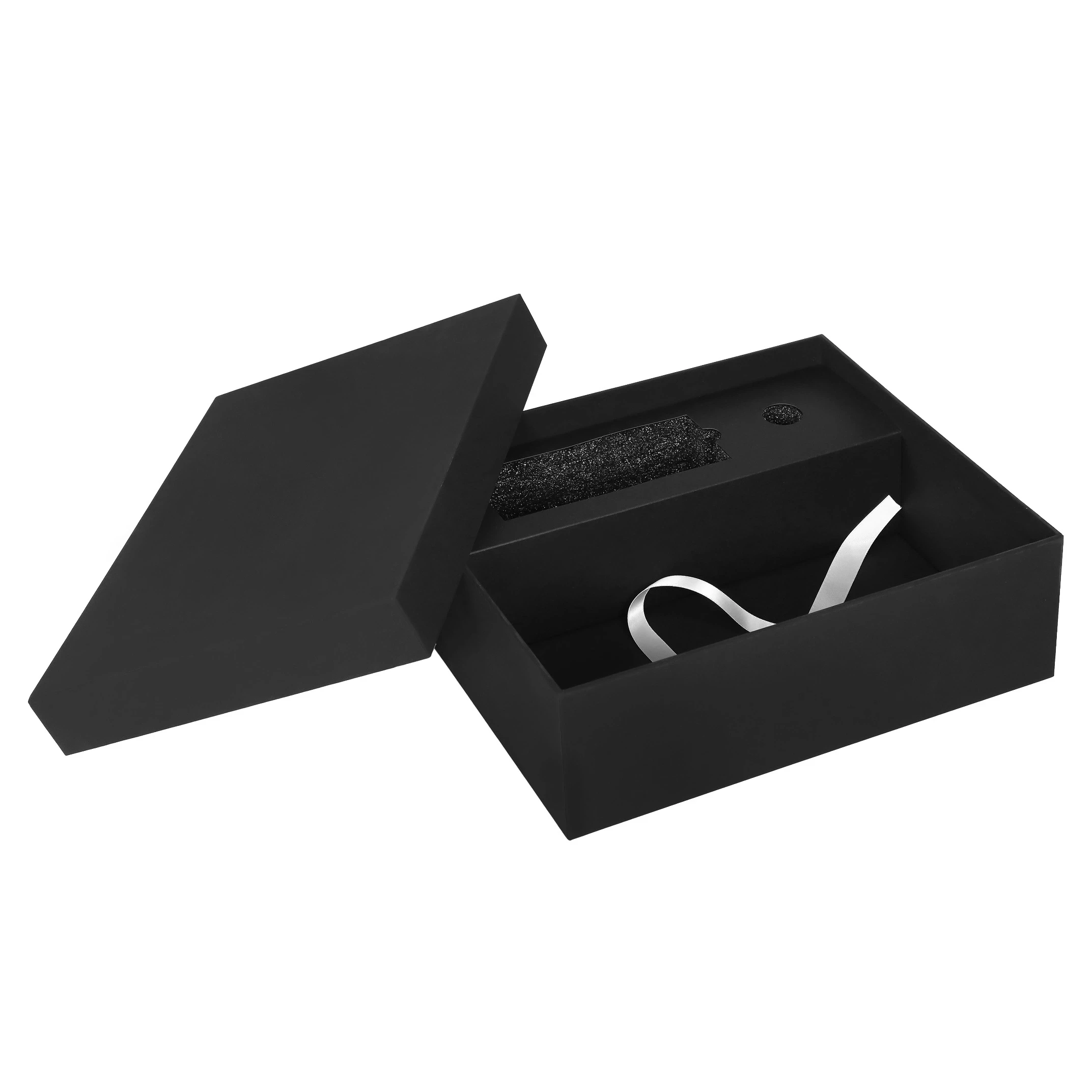 Wholesale Custom Printed Handmade Luxury Rigid Paper Cardboard Black Simple Empty Magnetic Closure Gift Box