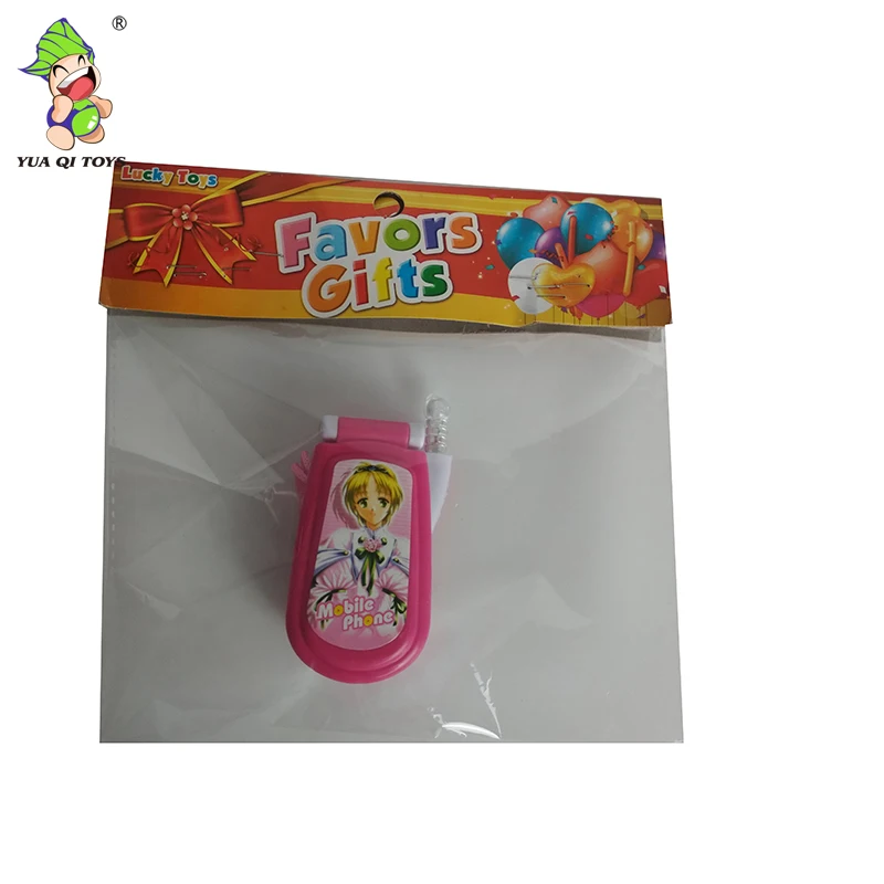 Wholesale inexpensive educational plastic beautiful pink music and lights toy mobile phone for girl
