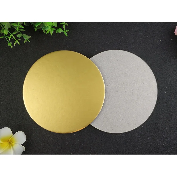 
10 Inch 12 Inch Cardboard Thick Corrugated Mini Square Round Food Paper Cakeboard Golden Silver White Cake Base Drum Cake Board 