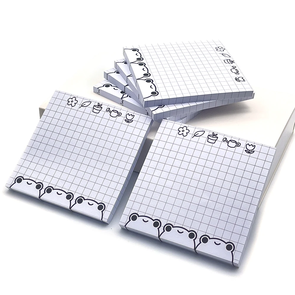 Custom Small Fresh Style Cartoon Printed Memo Pad Weekly Planner Marked Memo Pads