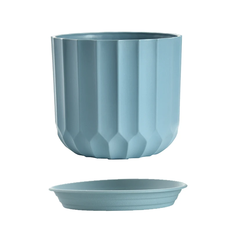 RedecoModern Durable Ceramic Matte Flower Pot Wholesale Bonsai Pots White Cylindrical Craft Plant Pots Indoor