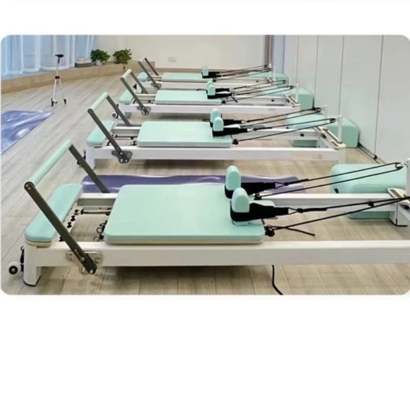 Gericon Fitness Sports Gym Studio Newest Machine White Aluminium Pilates Reformer for Balance Body