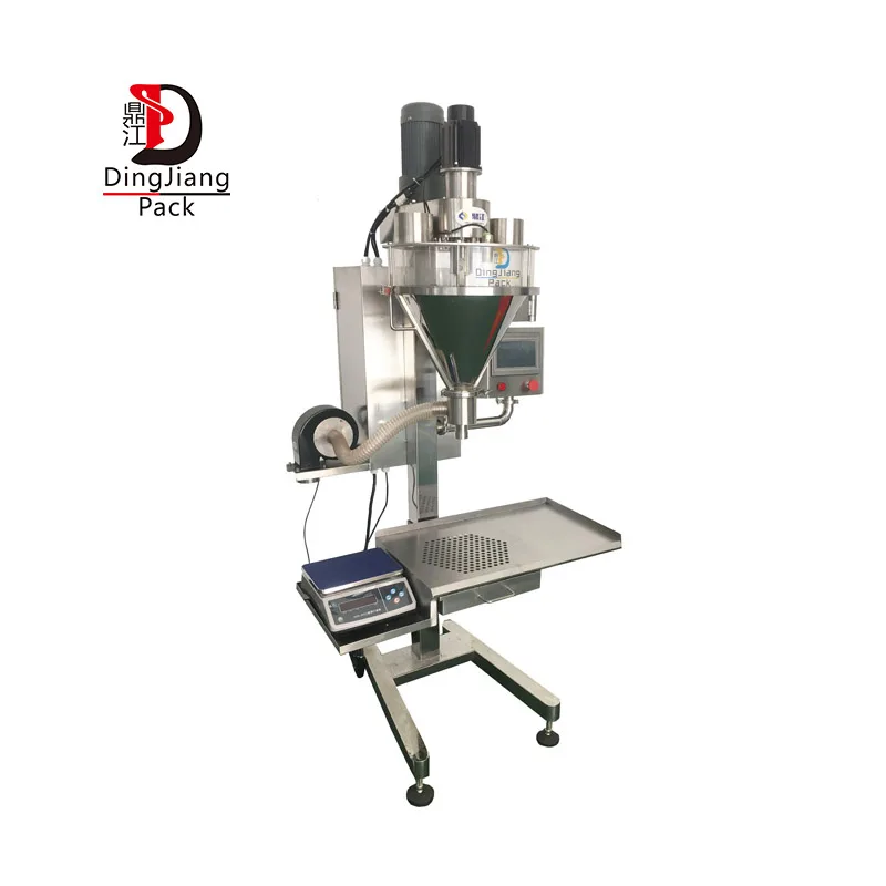 Semi Automatic Small Volume Dry Powders Filling Machine Glucose Powder Auger Fillers