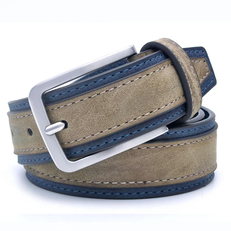 Wholesale Pu Leather Needle Buckle Belt Europe and American Fashion Casual Belt PU Jeans for Men