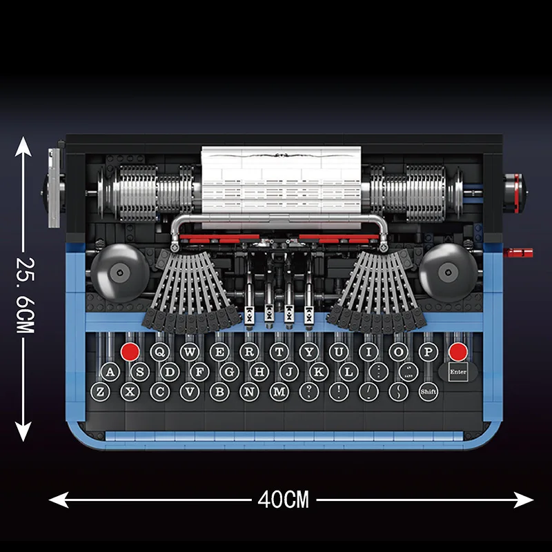 2023 Mould King New product Arrival 10032 Typewriter Model kits Retro Typewriter 2139 pcs Toy bricks for children toy gift