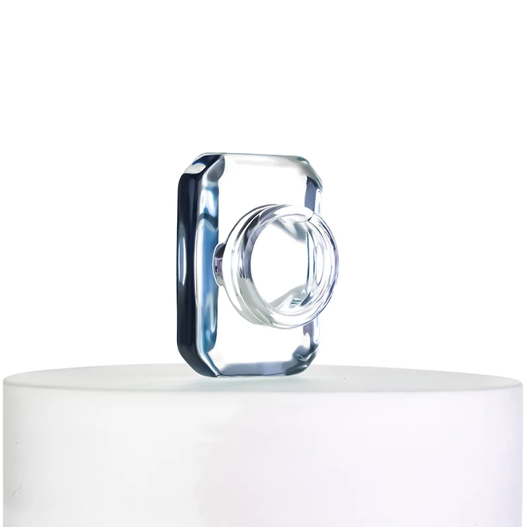 perfume cap transparent glass cap for perfume bottle