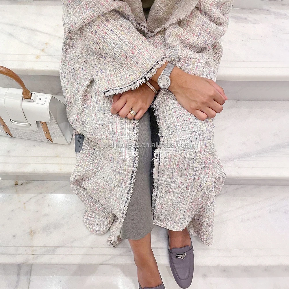 New design winter abaya styles wholesale dubai turkish kimono abaya coat