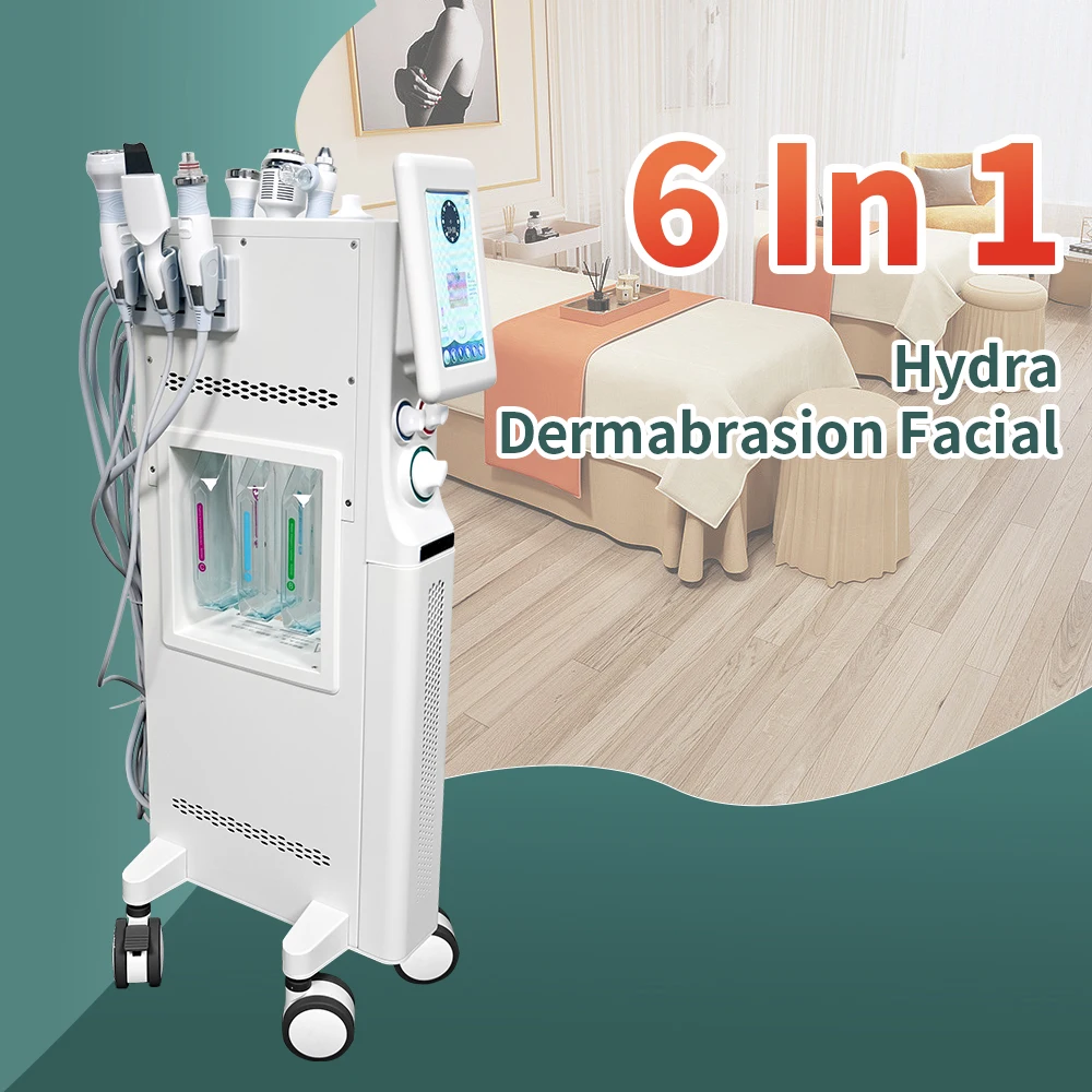 Cheap 7 in 1 portable hydra professional facial treatment deep cleaning machine beauty Salon Equipment with skin analyzer