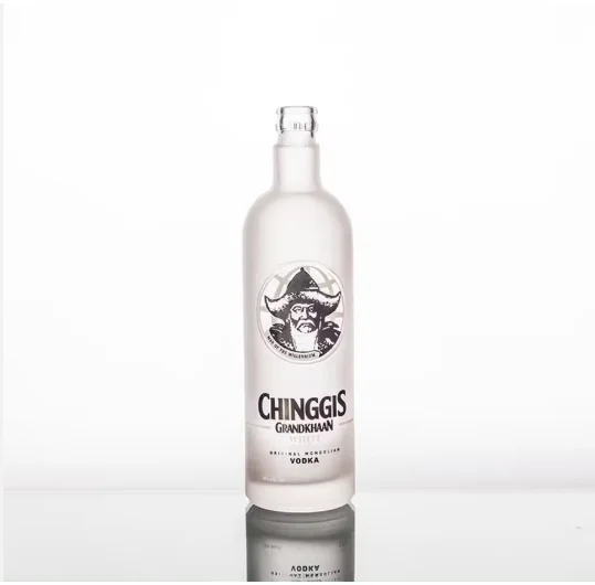 700ml 750 Ml Vodka Frosted Bottle 500 Ml Glass Bottles For Alcoholic Whisky liquor Manufacturer Wholesale