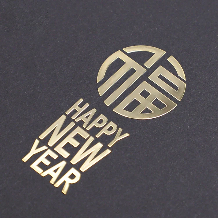 Custom Self Adhesive Metal Labels Free Design  Notebook 3D Embossed Logo Metal Sticker Labels