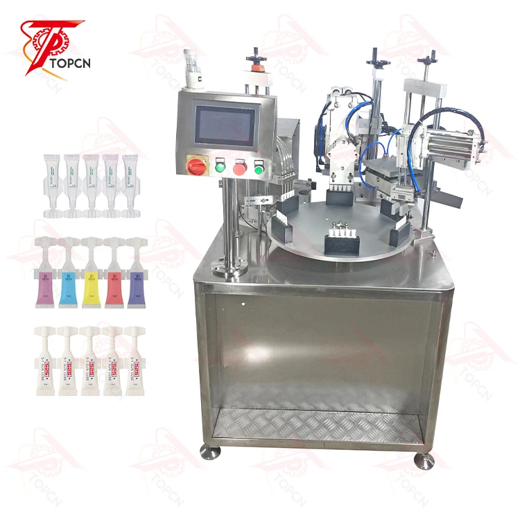 Ultrasonic Liquid Cream Honey Magnetic Pump Tube Filler Sealer Plastic Soft Tube 3 In 1 Strip Soft Tubes Filling Sealing Machine