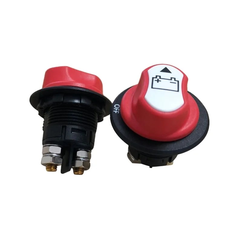 12V/24V 100A Anti-Theft Power off Battery Isolator Cut-Off Switch fits 29mm hole