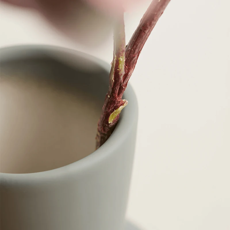 Nordic plant ceramic vases modern craft unique design ornament vase cheap wholesale home decor flower vase