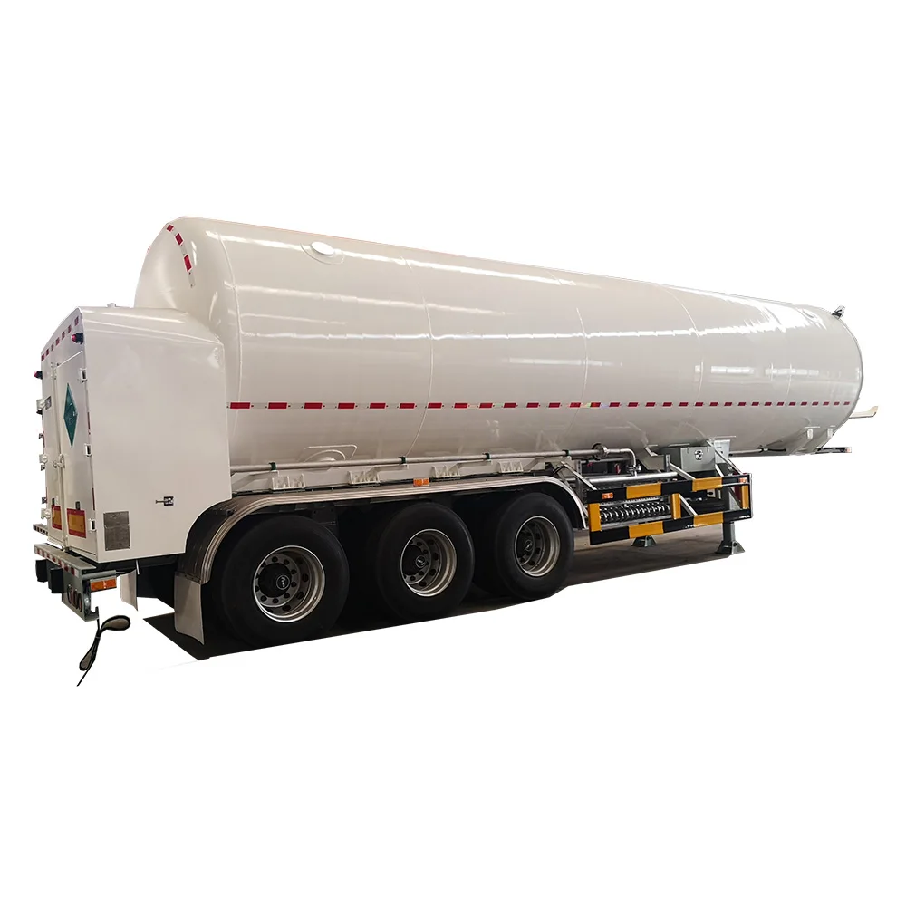 LNG gas heavy truck cryogenic liquid transport  tanker semi-trailer