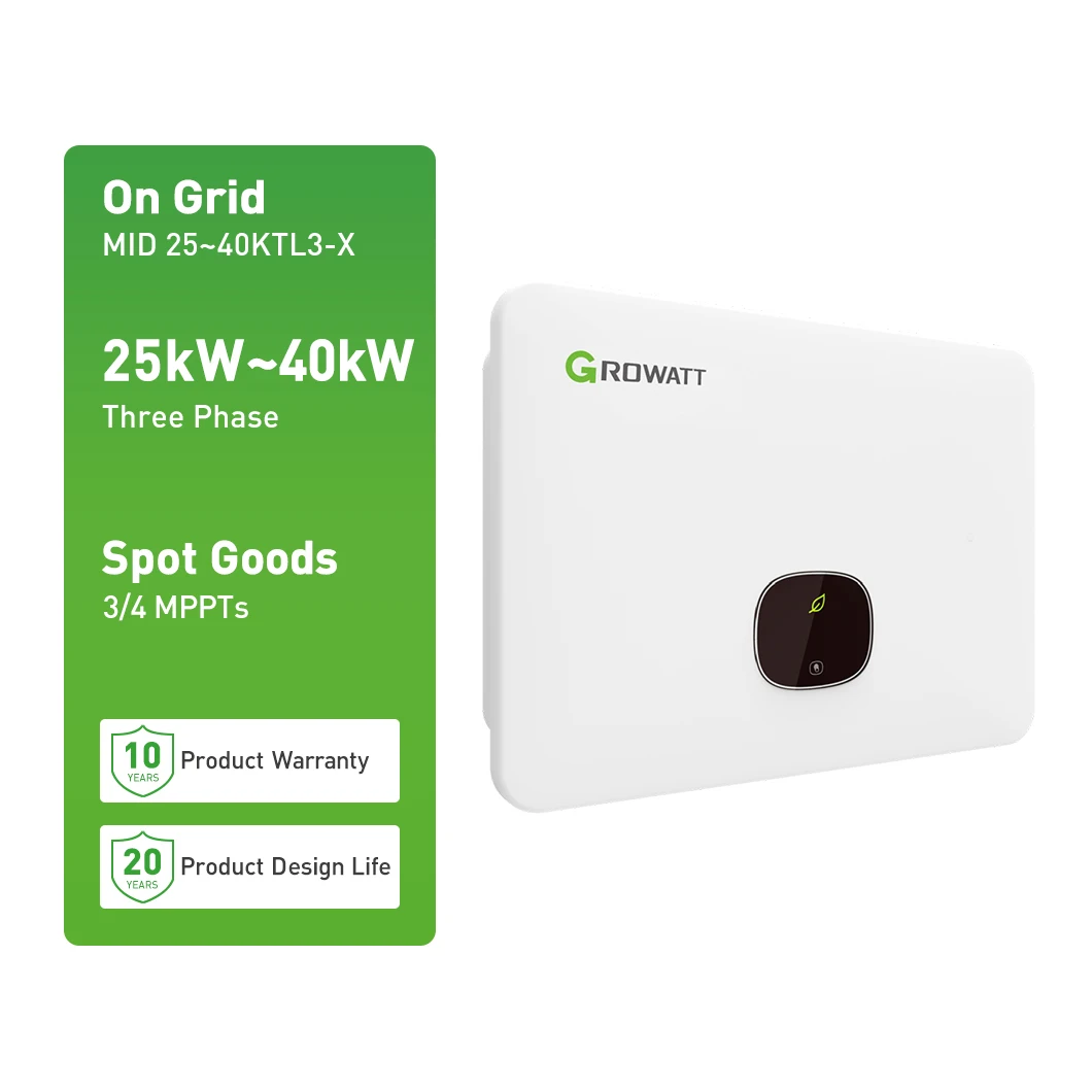 Growatt Solar Inverter on Grid Solar Power Inverter 10kw 20kw 30kw Growatt inverter