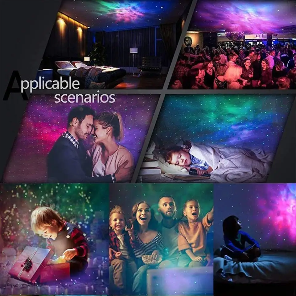 Make Atmosphere Smart Star Projector For Home Theater Galaxy Star Night Light Projector
