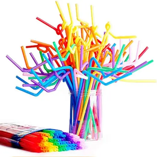 Low price promotion floral straws bubble tea straw 12mm