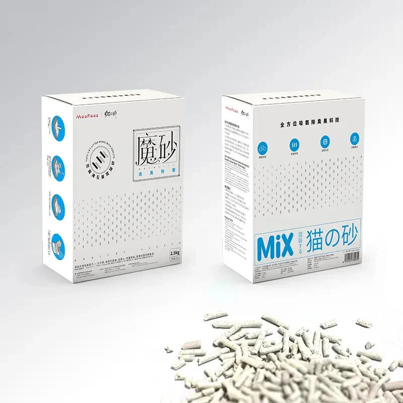 New Flushable Super Odor Control  Zeolite Tofu Mix Cat Litter For Pet Shop