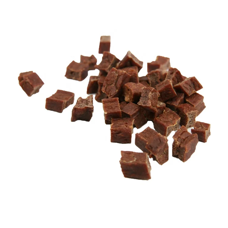 Professional Manufacturing Dog Dried Beef Cubes Pet Snacks Pet Training Treats