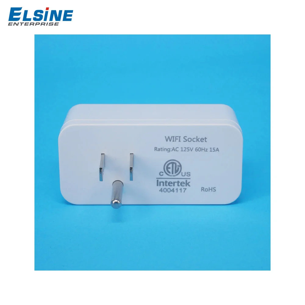 Intelligent life-15A US socket white remote control smart WIFI socket with energy meter function