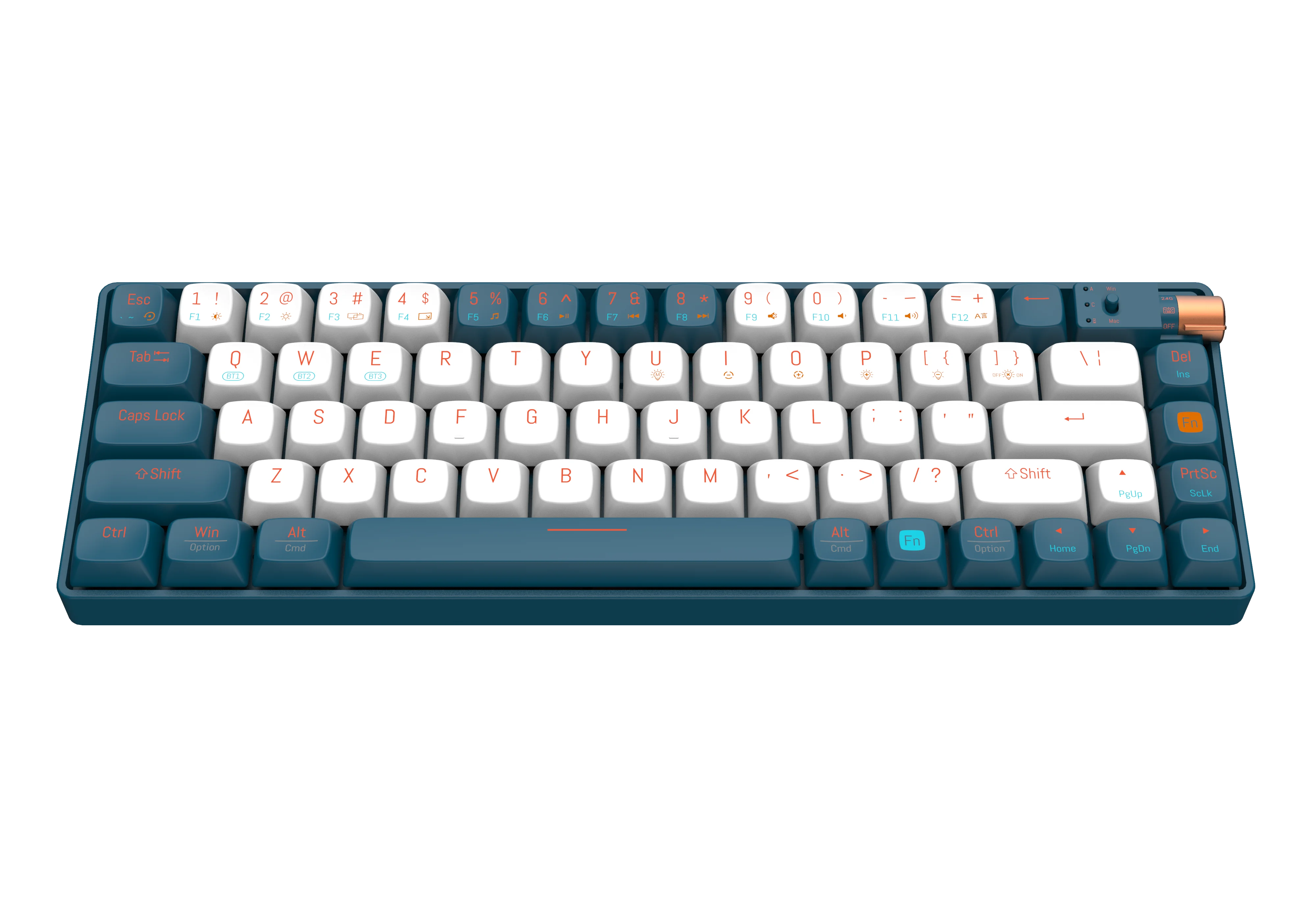 Mechanical Gaming Keyboard, with Quick-Response Switches and Multimedia Control for PC and Desktop Computer Wireless Keyboard