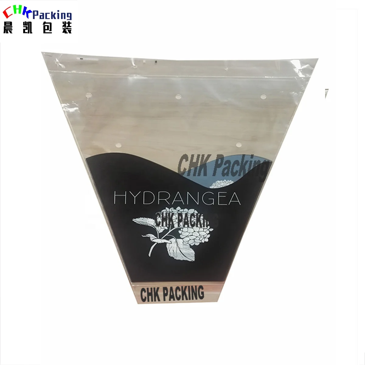 Customized plastic PE plant sleeve dried fresh green herb lettuce coriander parsley basil rosemary packaging for Vegetable