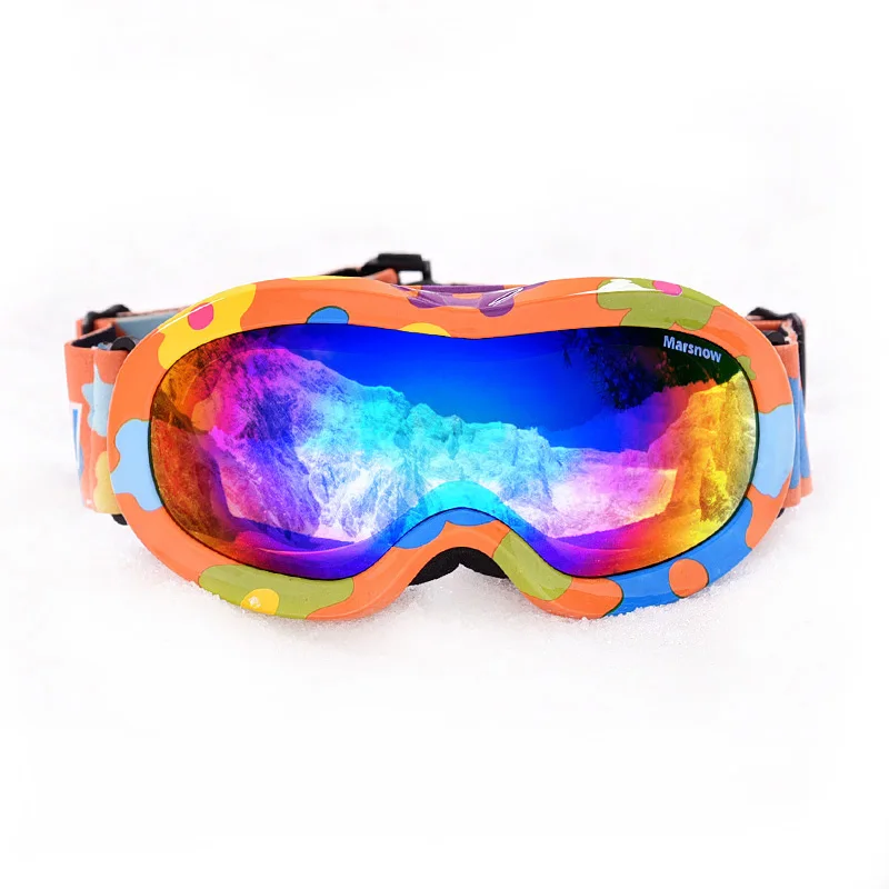 Anti-fog teenagers ski goggles OEM children wholesale sports